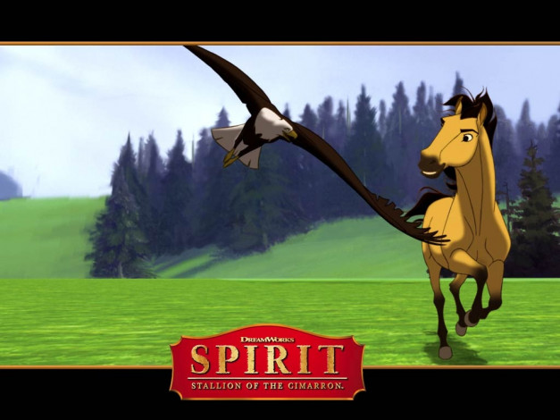 Обои картинки фото мультфильмы, spirit, stallion, of, the, cimarron