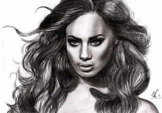 Картинка рисованные люди leona lewis
