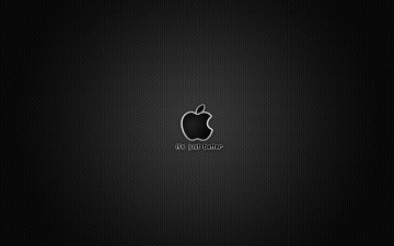 Картинка компьютеры apple тёмный логотип