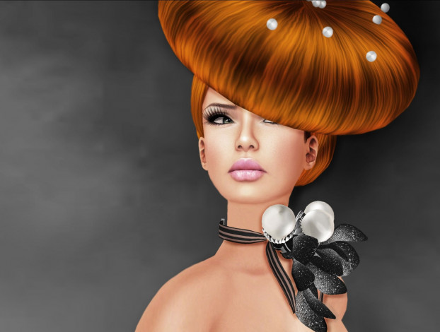Обои картинки фото 3д, графика, portraits, портрет, прическа