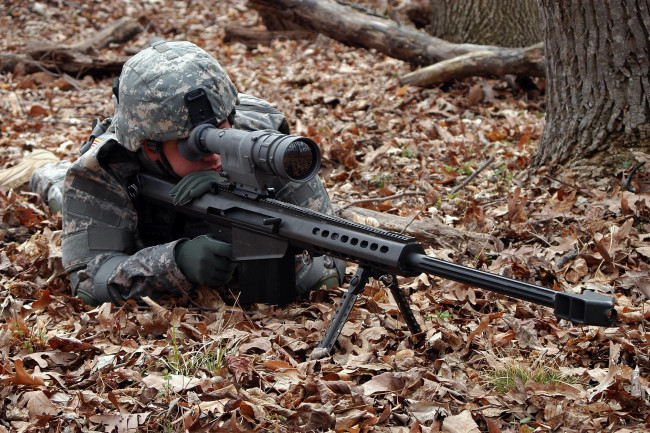 Обои картинки фото оружие, армия, спецназ, прицел, солдат