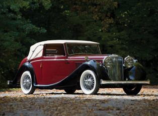 Картинка автомобили классика автомобиль дорога деревья