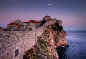 Картинка dubrovnik croatia города дубровник хорватия море скала стена