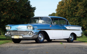 Картинка chevrolet bel air sport sedan автомобили классика красота изящество