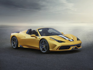 Картинка автомобили ferrari желтый 2014г speciale a 458