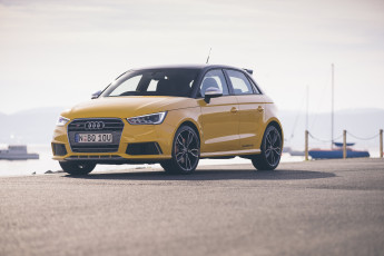 Картинка автомобили audi s1 желтый 2014г au-spec sportback