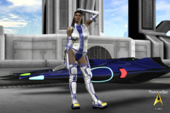 Картинка 3д+графика фантазия+ fantasy автомобиль взгляд девушка