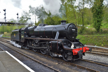 Картинка техника паровозы железная дорога рельсы паровоз