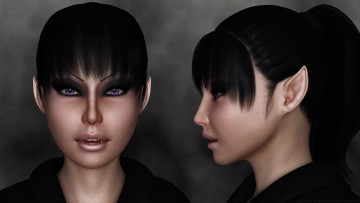 Картинка 3д+графика эльфы+ elves фон взгляд эльфийка