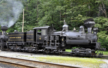 Картинка техника паровозы рельсы железная дорога паровоз