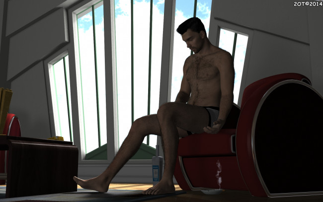 Обои картинки фото 3д графика, люди , people, взгляд, мужчина