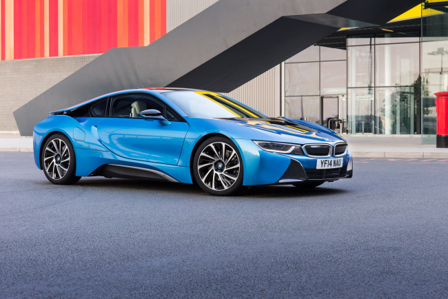 Обои картинки фото 2015 bmw i8, автомобили, bmw, синий, бмв
