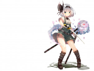 Картинка аниме touhou арт yukizumi remon konpaku youmu девушка myon