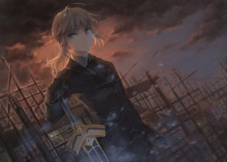 Картинка аниме fate zero сейбер jlien saber