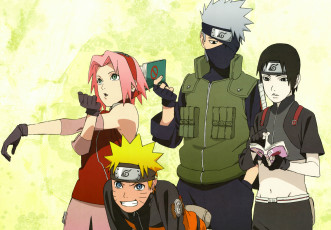 Картинка аниме naruto sai hatake kakashi sakura
