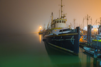 Картинка корабли порты+ +причалы сумерки причал