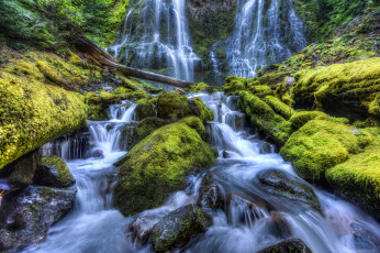 Картинка природа водопады водопад река лес