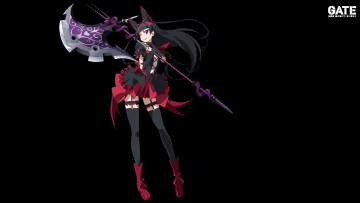 Картинка аниме gate фон девушка оружие jaytec359 арт rory mercury