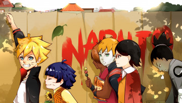 Картинка аниме naruto inojin yamanaka shikadai nara boruto uzumaki chouchou akimichi gaiden nanadaime hokage to akairo no hanatsuzuki hiamwari sarada uchiha