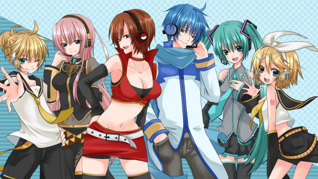 Обои картинки фото аниме, vocaloid, арт, kakeru237