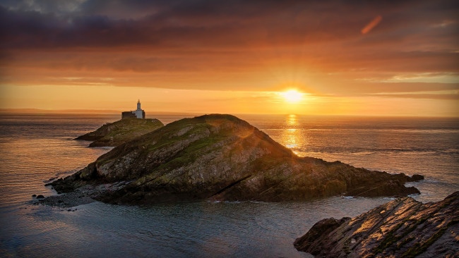 Обои картинки фото природа, восходы, закаты, рассвет, океан