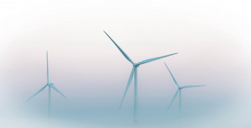 Картинка разное мельницы туман ветряки