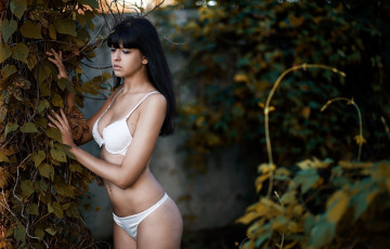 Картинка девушки -unsort+ брюнетки +шатенки девушка фон взгляд