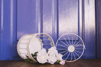 Картинка разное ремесла +поделки +рукоделие розы цветы клетка фон