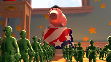 Картинка мультфильмы toy+story+2 звезда солдат тумбочка поросенок