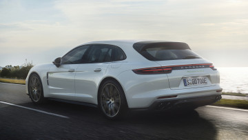 обоя porsche panamera turbo s-e hybrid sport turismo 2018, автомобили, porsche, panamera, hybrid, s-e, turbo, 2018, turismo, sport