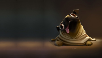 Картинка рисованное животные +собаки собачка арт настроение