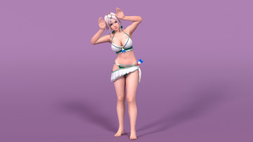 Картинка 3д+графика люди+ people фон взгляд девушка