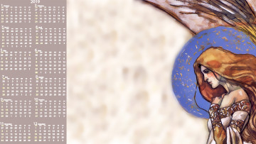 Картинка календари фэнтези женщина профиль