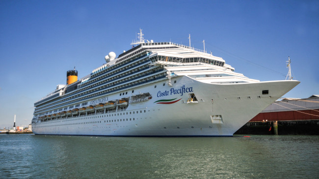 Обои картинки фото costa pacifica, корабли, лайнеры, круиз, лайнер