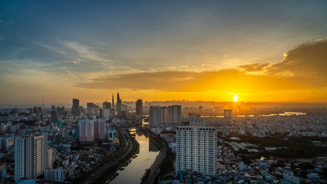 Обои картинки фото saigon, города, - панорамы, простор