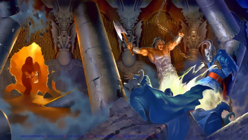 Картинка календари фэнтези 2019 calendar воин оружие мужчина