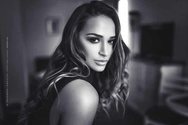 Обои картинки фото календари, компьютерный дизайн, 2019, calendar, модель, женщина, взгляд, девушка