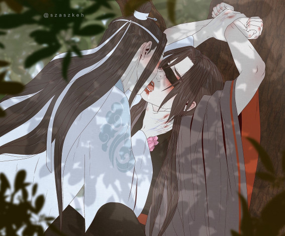 Обои картинки фото аниме, mo dao zu shi, вэй, усянь, лань, ванцзы