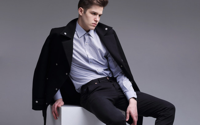 Обои картинки фото мужчины, -unsort, брюнет, рубашка, пиджак, модель
