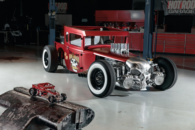 Обои картинки фото bone shaker, автомобили, custom classic car, hotwheels