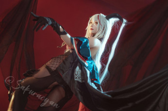 Картинка девушки -+креатив +косплей sakuracyan костюм образ рога