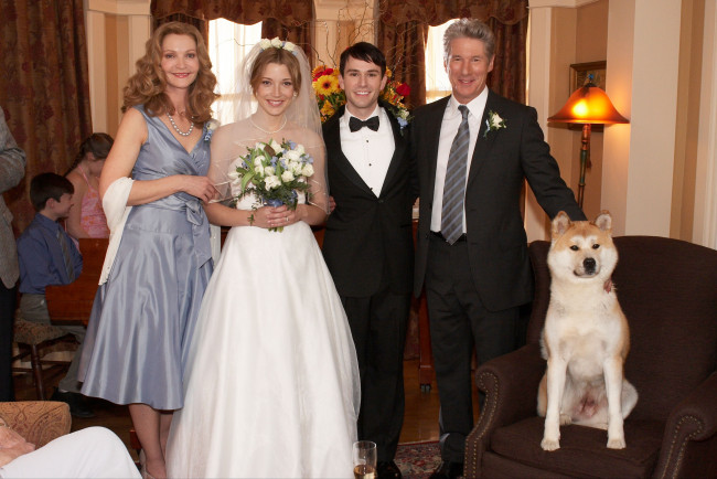 Обои картинки фото кино фильмы, hachiko,  a dogs story, люди, свадьба, собака