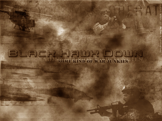 Обои картинки фото black, hawk, down, кино, фильмы