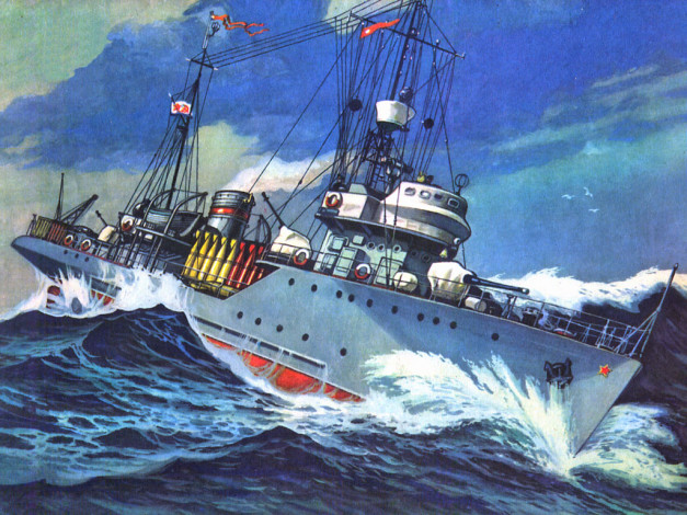 Обои картинки фото корабли, рисованные