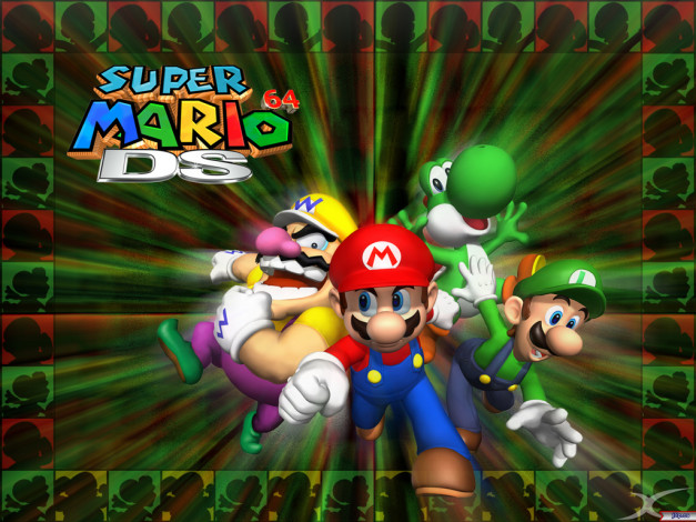 Обои картинки фото mario, видео, игры, party, ds