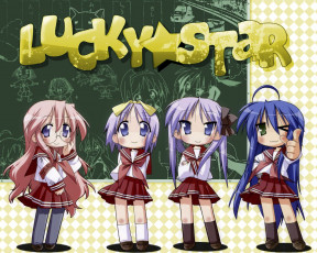 Картинка аниме lucky star