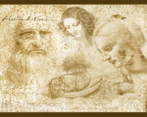 Картинка рисованные leonardo da vinci