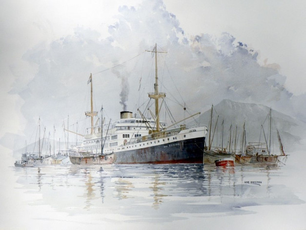 Обои картинки фото корабли, рисованные