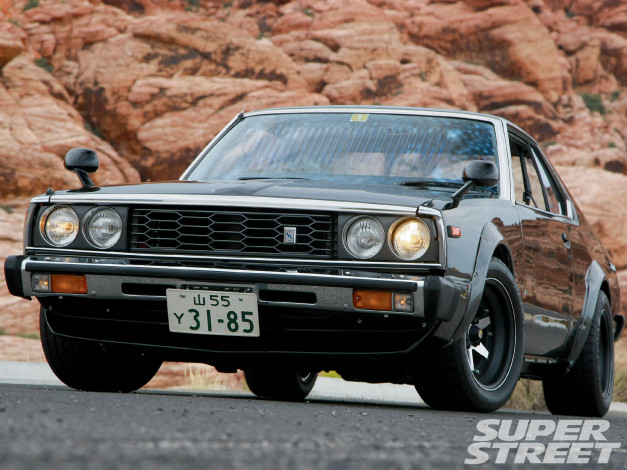 Обои картинки фото 1977, nissan, skyline, 2000gt, ex, автомобили, datsun