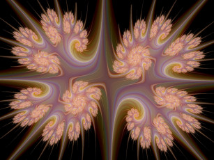 Картинка 3д графика fractal фракталы тёмный узор